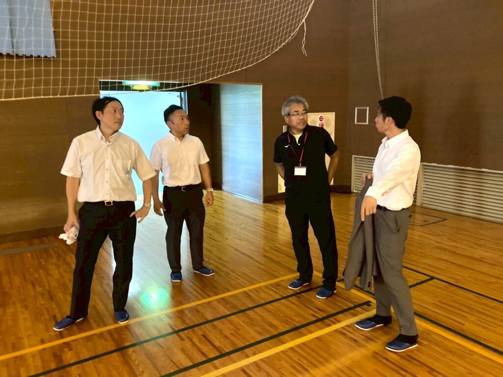 福島市西部体育館,視察